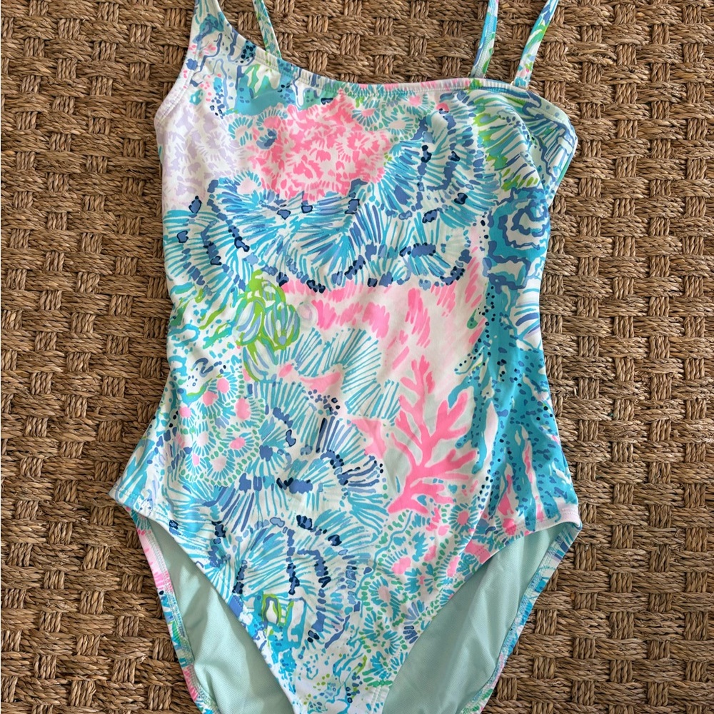 Lilly Pulitzer One Piece in Blue and Pink Floral